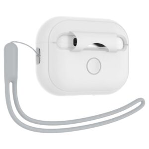 Spigen Silicone Fit Strap - dėklas skirtas Apple AirPods Pro 1 / 2 (White / Grey) - Image 13