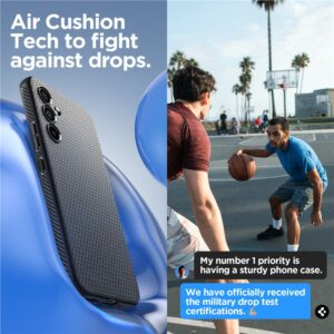 Spigen Samsung Galaxy A54 5G Liquid Air Series TPU - Matte dėklas telefonui juodos spalvos - Image 15