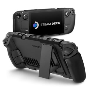 Spigen Thin Fit with Kick Stand, juodos spalvos - Steam Deck