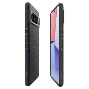 Google Pixel 8 Pro Spigen Liquid Air Matte telefono dėklas juodos spalvos - Image 13