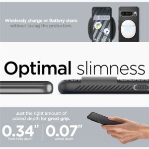 Google Pixel 8 Pro Spigen Liquid Air Matte telefono dėklas juodos spalvos - Image 18