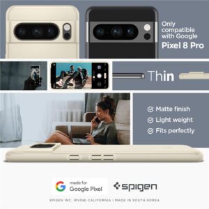 Spigen Thin Fit, mute beige - Google Pixel 8 Pro - Image 11