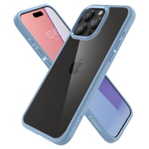 Spigen Crystal Hybrid, sierra dėklas telefonui mėlynos spalvos - Apple iPhone 15 Pro Max - Image 11