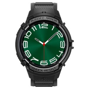 Spigen Rugged Armor Pro, juodos spalvos - Samsung Galaxy Watch6 Classic 47mm - Image 11