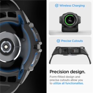 Spigen Rugged Armor Pro, juodos spalvos - Samsung Galaxy Watch6 Classic 47mm - Image 9