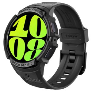 Spigen Rugged Armor Pro - Strap + case for Samsung Galaxy Watch 6 44 mm (Black) - Image 7