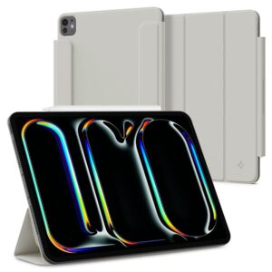 Spigen Air Skin Folio OneTap, pilkos spalvos - Apple iPad Pro 11" 2024
