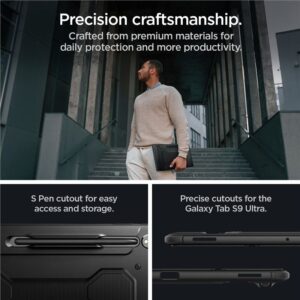 Spigen Rugged Armor Pro -  Samsung Galaxy Tab S8 Ultra / S9 Ultra 14.6 Black - Image 14