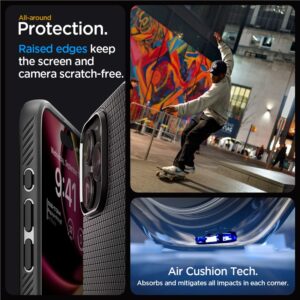 Spigen Liquid Air Apple iPhone 15 Pro Max dėklas telefonui matinės juodos spalvos - Image 11