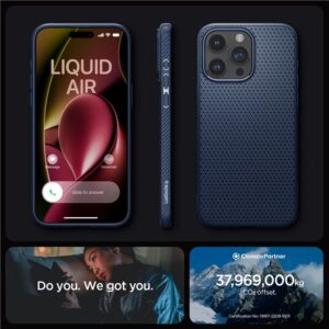 Spigen Liquid Air, navy blue - Apple iPhone 15 Pro Max - Image 20