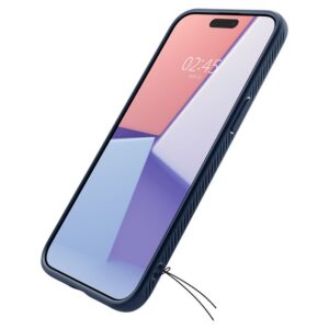 Spigen Liquid Air, navy blue - Apple iPhone 15 Pro Max - Image 4