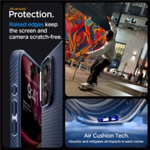 Spigen Liquid Air, navy blue - Apple iPhone 15 Pro Max - Image 18