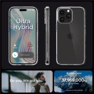 Spigen Ultra Hybrid Apple iPhone 15 Pro Max - dėklas telefonui skaidrus - Image 16