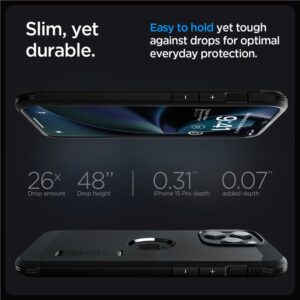 Spigen Tough Armor Mag MagSafe - dėklas skirtas Apple iPhone 15 Pro Max Black - Image 10