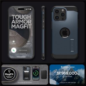 Spigen Tough Armor Mag MagSafe - dėklas skirtas Apple iPhone 15 Pro Max Metal Slate - Image 8
