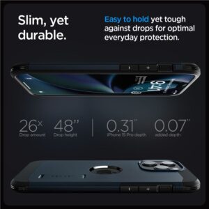 Spigen Tough Armor Mag MagSafe - dėklas skirtas Apple iPhone 15 Pro Max Metal Slate - Image 9