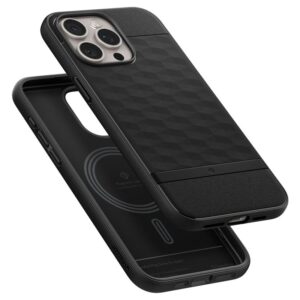 CASEOLOGY PARALLAX MAG MAGSAFE Apple iPhone 15 PRO MAX MATTE dėklas telefonui juodos spalvos - Image 17