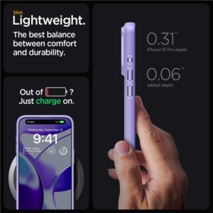 Spigen Thin Fit - dėklas skirtas Apple iPhone 15 Pro Purple - Image 11