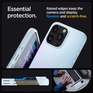 Spigen Thin Fit - dėklas skirtas Apple iPhone 15 Pro Blue - Image 13