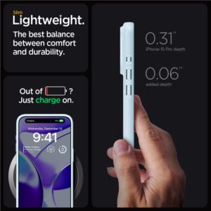 Spigen Thin Fit - dėklas skirtas Apple iPhone 15 Pro Blue - Image 14