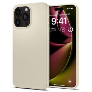 Spigen Thin Fit - dėklas skirtas Apple iPhone 15 Pro Beige - Image 7