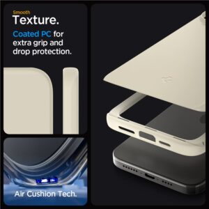 Spigen Thin Fit - dėklas skirtas Apple iPhone 15 Pro Beige - Image 12