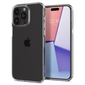 Apple iPhone 15 Pro Spigen Liquid Crystal telefono dėklas skaidrus - Image 4