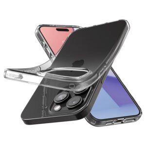 Apple iPhone 15 Pro Spigen Liquid Crystal telefono dėklas skaidrus - Image 11