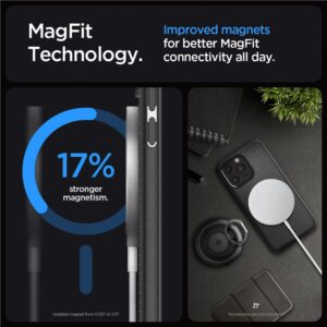 Spigen Mag Armor MagSafe - dėklas skirtas Apple iPhone 15 Pro Matte Black - Image 11