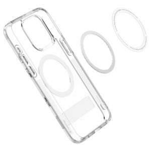 Spigen Caseology Capella MagSafe Kickstand, clear baltos spalvos - Apple iPhone 15 Pro - Image 9