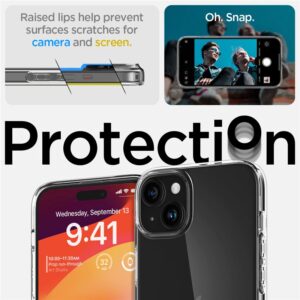 Apple iPhone 15 Spigen Liquid Crystal telefono dėklas skaidrus - Image 10
