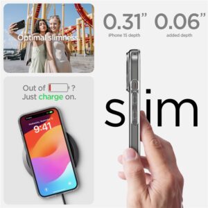 Apple iPhone 15 Spigen Liquid Crystal telefono dėklas skaidrus - Image 11