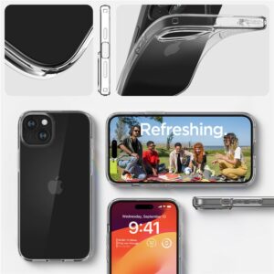 Apple iPhone 15 Spigen Liquid Crystal telefono dėklas skaidrus - Image 12