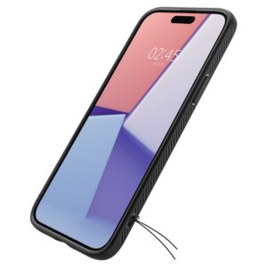 Spigen dėklas LIQUID AIR skirtas Apple iPhone 15 matte juodos spalvos - Image 7