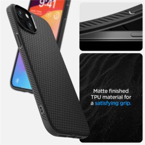 Spigen dėklas LIQUID AIR skirtas Apple iPhone 15 matte juodos spalvos - Image 12