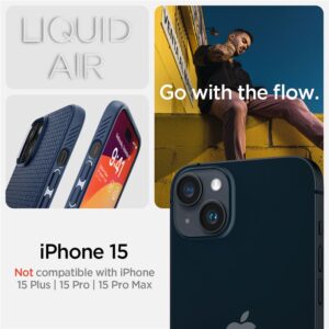 Spigen Liquid Air, navy blue - Apple iPhone 15 - Image 15