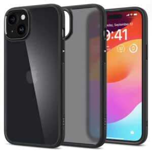 Apple iPhone 15 Spigen Ultra Hybrid Crystal Frost dėklas telefonui juodos spalvos - Image 10