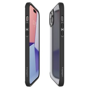 Apple iPhone 15 Spigen Ultra Hybrid Crystal Frost dėklas telefonui juodos spalvos - Image 18
