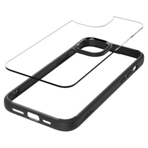 Apple iPhone 15 Spigen Ultra Hybrid Matte telefono dėklas juodos spalvos - Image 11