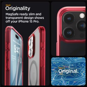 Spigen Ultra Hybrid MagSafe, frost deep red - Apple iPhone 15 Pro - Image 20