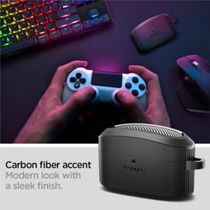 Spigen Rugged Armor, juodos spalvos - Sony WF-1000XM5 - Image 5