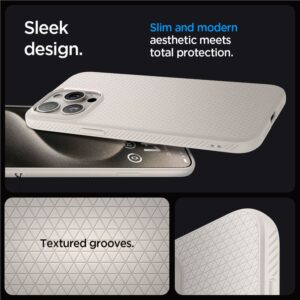 Spigen Liquid Air, natural titanium - Apple iPhone 15 Pro - Image 6