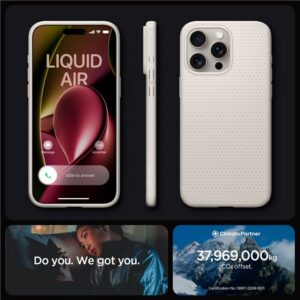 Spigen Liquid Air, natural titanium - Apple iPhone 15 Pro - Image 4