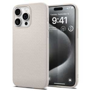 Spigen Liquid Air, natural titanium - Apple iPhone 15 Pro