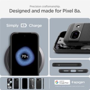 Spigen Liquid Air, matte juodos spalvos - Google Pixel 8a - Image 11