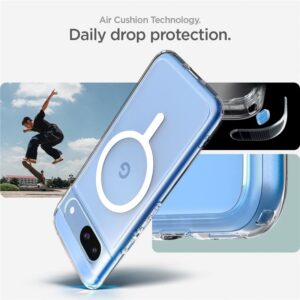 Spigen Ultra Hybrid OneTap Metal Ring MagSafe, baltos spalvos - Google Pixel 8a - Image 11