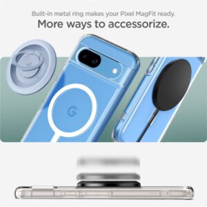 Spigen Ultra Hybrid OneTap Metal Ring MagSafe, baltos spalvos - Google Pixel 8a - Image 13