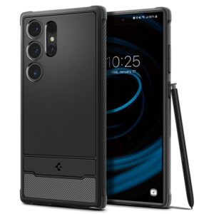 Samsung Galaxy S24 Ultra Spigen Rugged Armor Matte dėklas telefonui juodos spalvos - Image 10