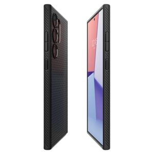 Samsung Galaxy S24 Ultra Spigen Liquid Air Matte dėklas telefonui juodos spalvos - Image 19