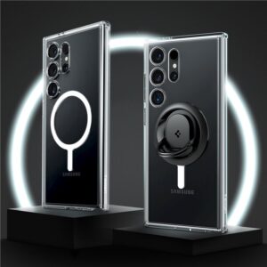 Spigen Ultra Hybrid OneTap Metal Ring MagSafe, baltos spalvos - Samsung Galaxy S24 Ultra - Image 4